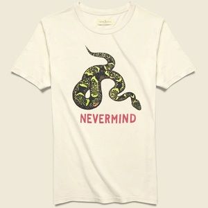 Imogene + Willie NEVERMIND TEE - VINTAGE WHITE XXL